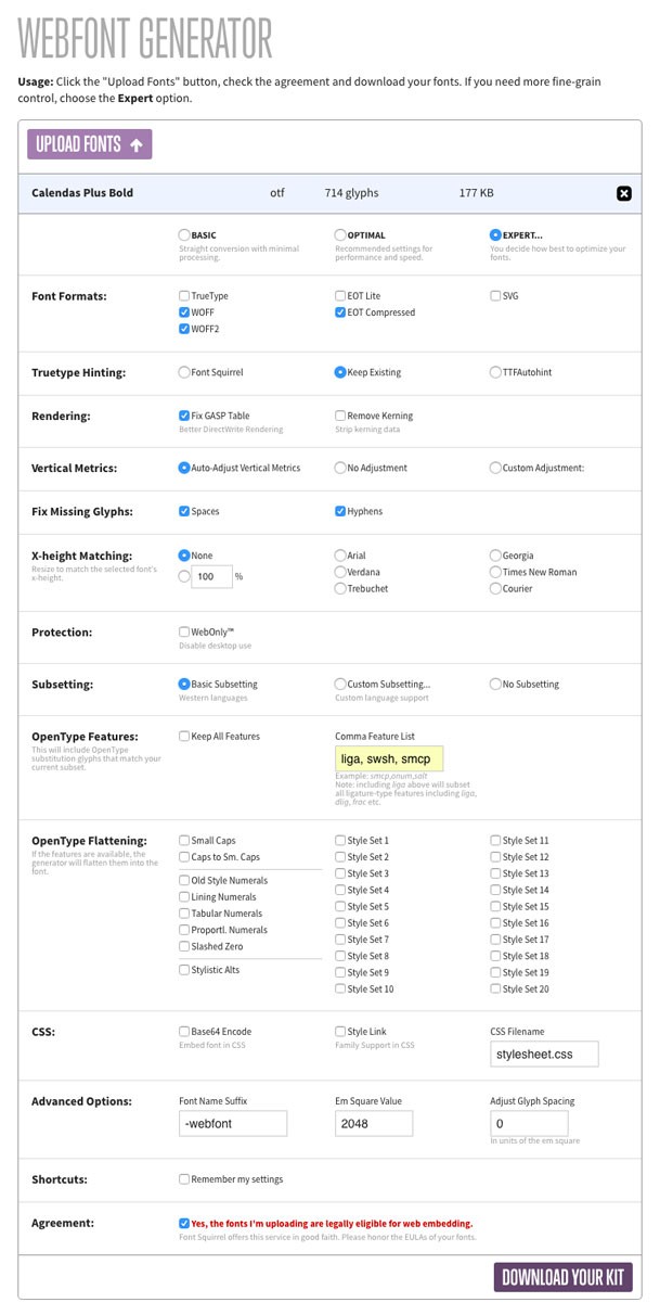 webfont-settings